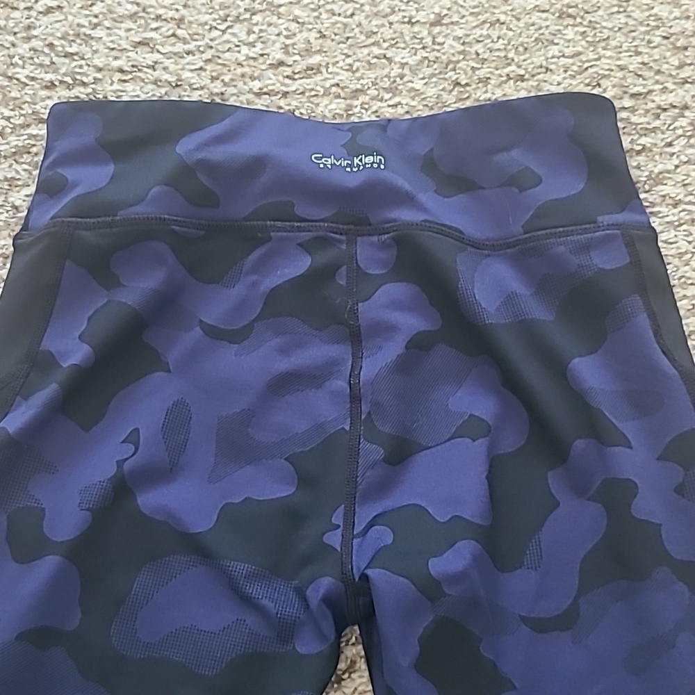 Calvin Klein Blue and Black Leggings - Picture 4 of 7